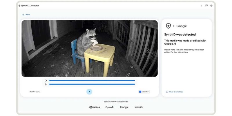 ИИ-детектор Google SynthID научился проверять изображения ИИ от OpenAI, Nvidia, Kakao и Apple
